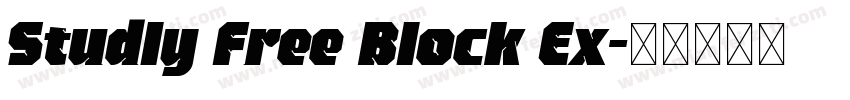 Studly Free Block Ex字体转换